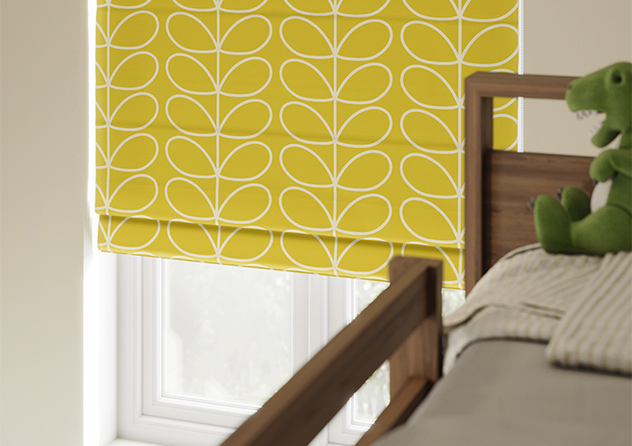 Orla Kiely Jumbo Linear Stem, Sunflower - Twist&Fit Roman Blind - Image 5